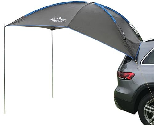 Auto Heckklappenzelt, Auto-Markise Sonnenschutz, wasserdichte Verlängerung Heckklappenmarkise, SUV Minivan Baldachin Schrägheck Camper Anhänger Dach, tragbare Autoüberdachung Sonnenschutz für Reisen
