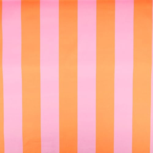 SCHÖNER LEBEN. Baumwollstoff Dekostoff Digital Streifen orange pink 1,40m breit