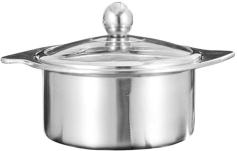 OUNONA Divided Hot Pot Dual Flavor Pot for Stovetop Cooking Multi-Purpose Kitchen Cookware for Family Gatherings and Easy to Clean