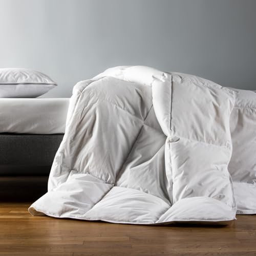 Kadolis - Lanaï Kinderbettdecke mit Daunen und Federn aus den Pyrenäen 140x200 cm - 4-Jahreszeiten-Bettdecke für EIN Einzelbett - Hülle aus 100% Baumwollperkal - Oeko-TEX