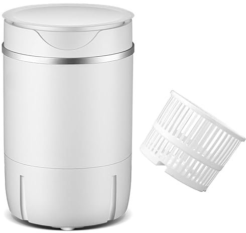 Compact Washer 8KG - Portable Semi-Automatic Washing Machine and Spin Dryer, 2 in 1 Combo for Dorms and Apartments