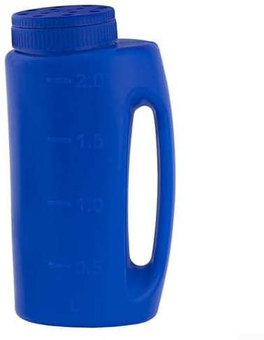 Épandeur multifonction pour la fonte de glace, les engrais, et plus avec poignée ergonomique et design léger pour une utilisation pratique (bleu)
