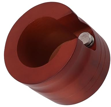 Haofy Holzkaffee -Portafilterhalter Rot, Langlebige Tampenstation für Home Bar, Massivholzmaterial (58MM)