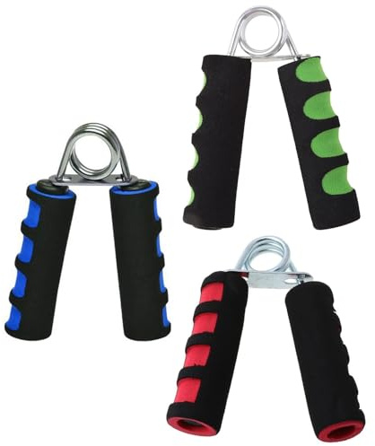 NIHENHAO Renforceur de préhension pour Les Mains Les Doigts Les Pinces à Main Exercice de Main en Mousse Souple pour Augmenter Rapidement la Force du Poignet et de l'avant-Bras en métal
