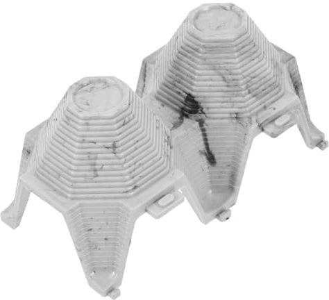 Parliky Nascondiglio Decorazione Realistica e Versatile per Rettili e Scorpioni in Pvc Design a Cassetta per Uova per Terrari e Habitat di Piccoli Animali