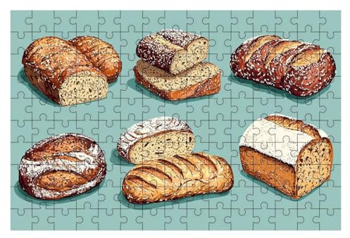 Puzzle 1500 Teile Brot, Küche Puzzle 1500 Teile Erwachsene, Puzzel für Die Ganze Familie, Klassische Puzzles Geschicklichkeitsspiel, Holzpuzzle für Geschenke für Frauen, Männer, Deko Wohnzimmer -2043