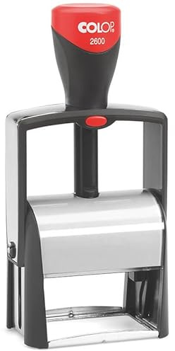 COLOP Classic 2600 Textstempel 58x37mm individuell gestaltbar – 8 Zeilen personalisierbar – Selbstfärbender Adressstempel für Büro, Firma & Gewerbe