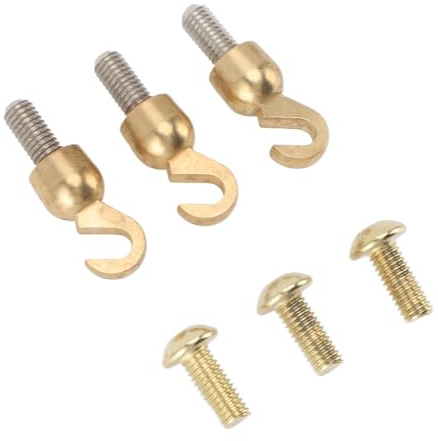 Domary Mässingsskal öppen Krok och Bult Set 3-pack för Farfars Klocka