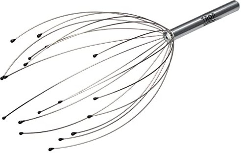 TROP Kopfmassagegerät mit 18 Massagefingern - Kopfmassagestab Spinne, Kopfkrauler, Kopfkralle Wellness Kopfgreif