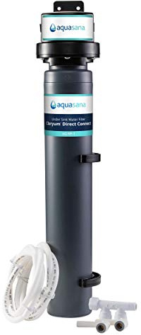 Aquasana Water Filter for Sink Faucet | Reduces 99% of 78 Contaminants Including Chlorine & Lead from Tap Water | Under Sink Filtration | Claryum Direct Connect | AQ-MF-1