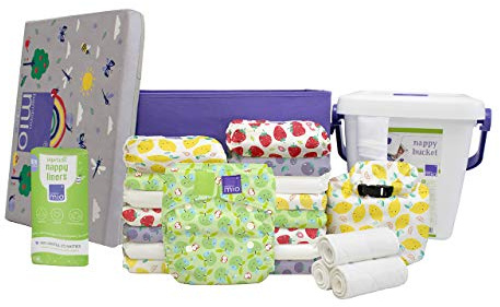 Bambino Mio, Miosolo Classic tygblöja komplett set, fräcka frukter