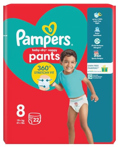 Pampers Baby Dry Nappy Sz8 X22