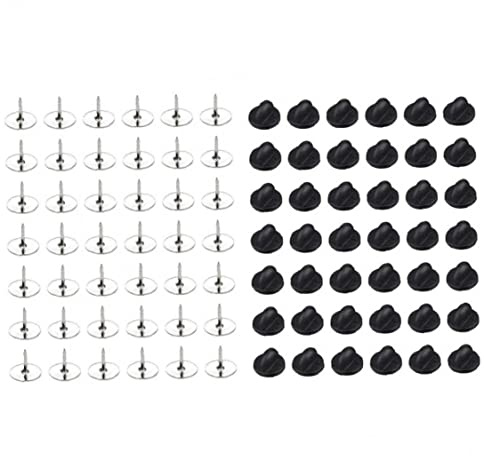 Stakee 50 stücke Schmetterling Kupplung Pin Rücken Gummi Pin Backs Ersatz Verriegelung Nadelrücken Krawatte Anzugspins Keepers