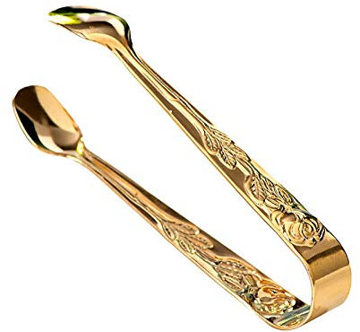 RTHGTFQZ Pinze Cucina Zucchero cubo Clip Uso Domestico in Acciaio Inox cubo di Ghiaccio Clip Clip Ghiaccio pinze da Zucchero Clip da Zucchero Tweezers Tableware Clip Taglia: 3.5 * 10.5 cm