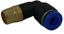 Raccordo Innesto rapido pneumatico a L per tubo 6 mm filetto 1/8 - Conf.15 pezzi