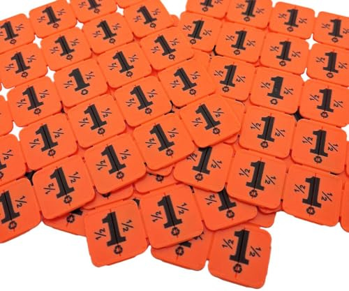 CombiCraft 1000 jetons événementiels séparables en Orange fabriqué en Plastique recyclé, destiné comme jetons de Festival, jetons de Consigne ou comme jetons de buvette