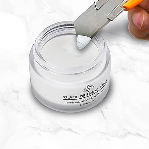Silber Poliercreme - Entfernt Anlaufen und Oxidation von Sterling Silber für Flöte, Klarinette, Trompete... Musikinstrumente,30g