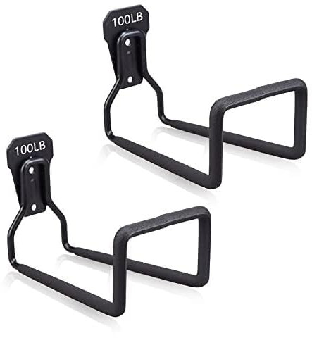 Versione aggiornata di 2 supporti per tubi da giardino, adatto per portagomma da esterno, resistente e resistente, comodo per riporre cavi di prolunga e attrezzi (2 nero)