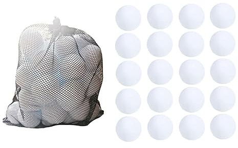 Sollee 20 Stück Künstliche Schneebälle Künstliche Schneekugeln Schneekampf-Kugelset für drinnen Weiche Plüsch Schneekugeln für Indoor Outdoor Spiele Weihnachtsfeier Dekorationen