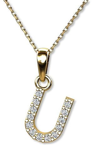 LillyMarie Buchstaben Kette Gold 333 Personalisierte Halskette mit Initial Anhänger Alphabet A-Z Buchstabenkette Damen Namenskette Geschenk für Frauen Weihnachten Geburtstag Valentinstag
