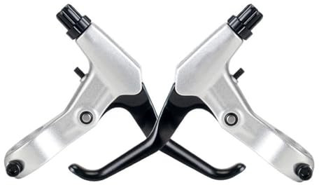 YHZNAGEM 1 Paar FR5 Fahrrad-Bremshebel, Fahrradbremse Mtb Rennrad Fahrrad Bremsgriffe Alle Aluminiumlegierung Fahrradbremse Handbremse Hebel (Silber)