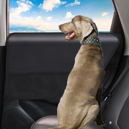 KYWLCO 2 Stück Autotür Schutz Hund, autotürabdeckung Schutz für autotüren vor Hundekrallen und Schmutz, ürschutz Auto die meisten Automodelle (Schwarz)