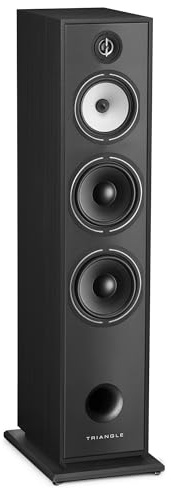 Triangle - Enceinte Colonne Hi-FI BOREA BR10 - Puissance Admissible 200W - Rendement 92 DB/W/m – Haut-parleurs 21 cm – Polyvalente Musique et Home-Cinéma - 245 x 1110 x 380 mm - Noir (Pièce)