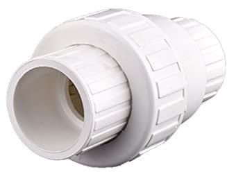 LEFTART 1 pièces PVC clapet Anti-Retour Tube d'égout vannes unidirectionnelles, for Adaptateur d'aquarium Jardin arrosage Irrigation Tuyau d'alimentation en Eau connecteur(Inner Dia 32mm)