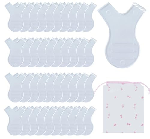 100 Stück Y Form Wimpernbürste, WATUNID Wimpernlift-Bürste mit Kordelzug Beutel, Silikon Wimpern Schildpads, Wimpern Bürste Wimpernlift Werkzeug, Transparent Lash Lifting Kamm für Wimpern Verlängerung