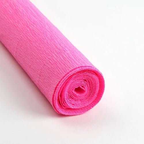 GUOZIF 50 x 250 cm farbige Krepppapierrolle Origami zerknittertes Krepppapier Basteln DIY Blumen Dekoration Geschenke Geschenkpapier Basteln