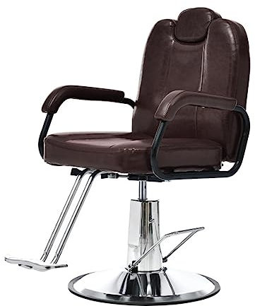 Luxuriöser Friseurstuhl – strapazierfähiger Friseurstuhl für Salon und Spa mit bequemer Rückenlehne, 180 kg Kapazität, stabiler Scheibenfuß und robuster Pumpe