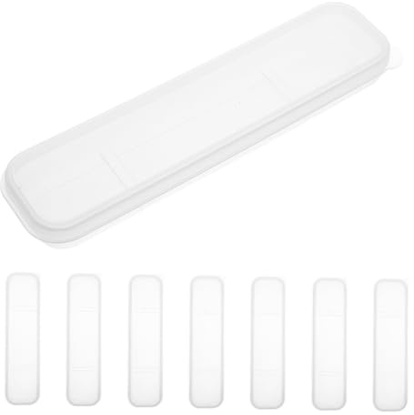 ULTECHNOVO Porta Pranzo da Ufficio Compatto e Portatile in Plastico con 8 Scomparti per Bacchette, Cucchiaio e Forchetta, Scatola Porta Posate con Coperchio per Uso Outdoor e Picnic