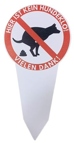 Hundekot-Schild, wasserdicht, Hinweisschild gegen Hundekot – originelles Hinweisschild für Garten, Haus, Rasen, Tiere