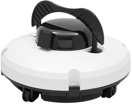 Cordless Pool Vacuum Robot, Automatic Pool Robot Cleaner, 120 Mins Runtime, for above-ground and in-ground pools of a flat bottom(Max. Slop: < 15°), an area less than 1076.4ft2