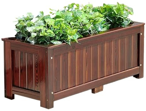 Baodiale Jardinière de lit de Jardin surélevée Extra Profonde en Bois de cèdre Massif, bac de Plantation surélevé pour légumes-Racines, Fleurs, arbustes