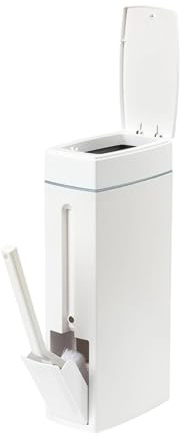 KESOTO Papelera de Baño con Escobilla de Inodoro, Organizador de Limpieza