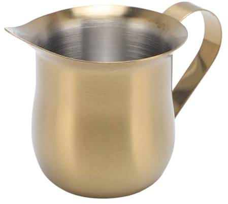 Eujgoov MODERNA CAPPA CAFFERTA AUSCIALE ACCIAIO IN ACCIAIO IN DELLA COMUNIMENTE Brocca a Vapore del Latte, Brocca Crema Isolata per Baristi e Utenti DELLA Casa (150 ml)