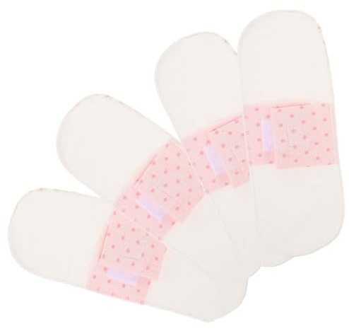 Wiederverwendbare Baumwolle Menstruationsbinden 4 Stück aus Stoff | Weich und Atmungsaktiv, Waschbar für Schwangerschaft und Wochenbett, für Frauen