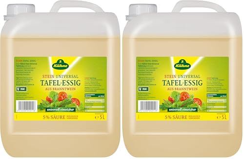 Kühne Stein Universal Tafelessig 5%, 5l Kanister (Packung mit 2)