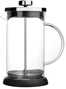 LTLWSH Milk Frother Handheld Glass Milk Frother Borosilicate Glass Milk Foamer With Fine Mesh Sieve Coffee Frother Transparent 600ML