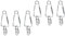 Pincettes D' Escargot Escargot en Acier Inoxydable: Outil de Cuisson de Cuisine pour Cuisine Cuisine Et Restaurant Servant 6Pcs