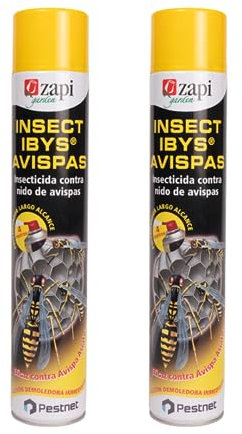 Spray Insecticida avispas 2x750ml aerosol contra nido de avispa I insecticida larga distancia para avispas avispones avispa asiática velutinas