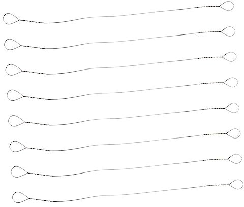 MAGICLULU 8pezzi Filo Slicing Formaggio in Acciaio Inossidabile Filo Tagliacucina Sostituibile Per Affettatrice Burro Formaggi e Prosciutto Tagliafette Preciso e Riutilizzabile Utensile Legg