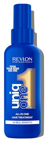 REVLON PROFESSIONAL UniqOne All in One Protector Térmico Pelo, Hidratación Profunda Cabello, Tratamiento en Spray sin Aclarado, Desenredante Pelo Mujer, 150 ml