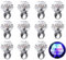Piucrty Party Mitgebsel Leuchtende Ringe 13Pcs für Bauchladen Junggesellinnenabschied Frauen Festival Gadget Jga Bachelor Party Accessoires Kindergeburtstag Beschäftigung Kinder Hochzeit