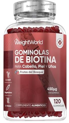 Biotine Gummies, 120 Gommes à l'Arôme Naturel de Baies Mélangées - Selon l'EFSA, la biotine contribue au maintien d'une chevelure normale - Complexe avec 13 Multivitamines et Minéraux