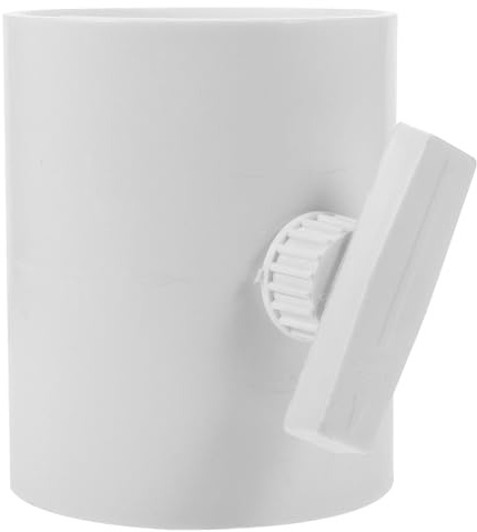 SHERCHPRY HVAC Manual Airflow Damper and Backflow Preventer Valve Round Flame Retardant Air Vent Regulating Valve for Ventilation and Air Conditioning Ducts