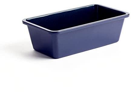 Blue Diamond Bakeware Molde Antiadherente cerámico con infusión de diamante de 22 cm para hornear pasteles, pan y más, fácil de desmoldar, apto para lavavajillas y congelador, sin PFAS, azul