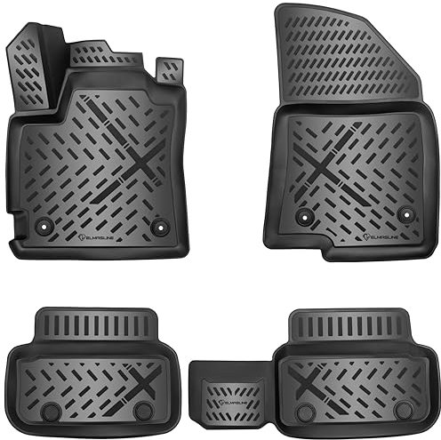 ELMASLINE Gummimatten Set für Dacia SANDERO III 2021-2025 (3. Generation) | 3D Extra hoher 5cm Rand Fußmatten - Zubehör (auch Stepway)