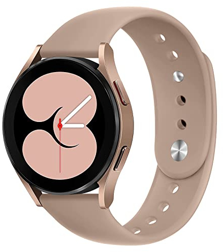 Silikon Armband kompatibel mit Samsung Galaxy Watch 7/6/5/4 40/42/44/46/43/47mm Uhrenarmband,20mm Weiches Silikon Sport Armbänder Ersatzbänder für Galaxy Watch 5 Pro 45mm/3 41mm